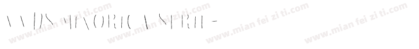VVDS Minorica Serif字体转换
